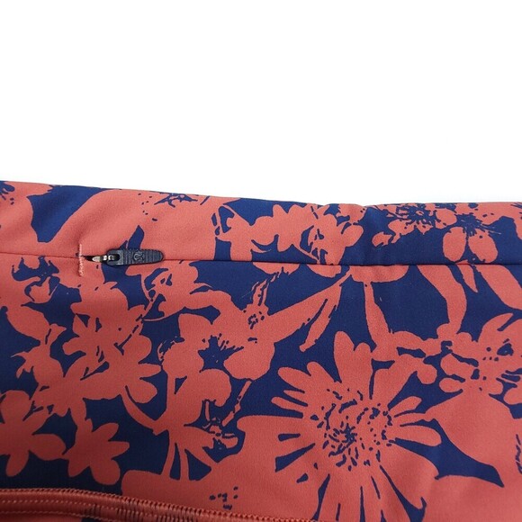 LULULEMON Final Lap Crop 23" Tights Efflorescent Dark Canyon Navy Floral Yoga 6 - Picture 7 of 11